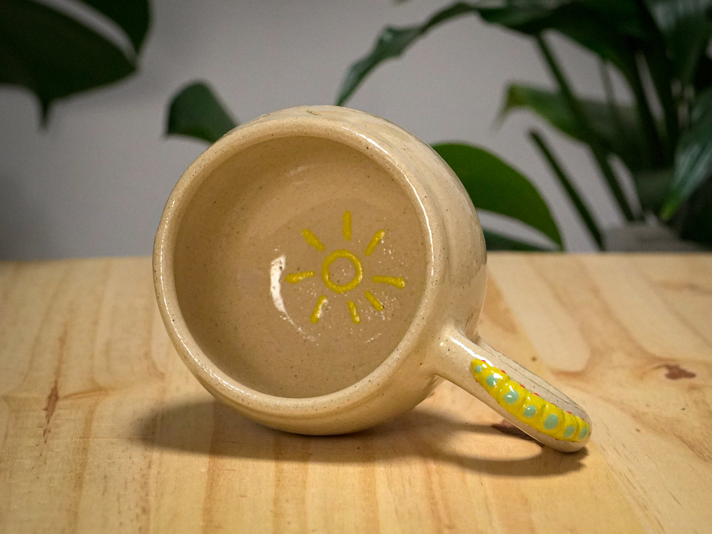 Ceramic Caterpillar Mug (Cream)