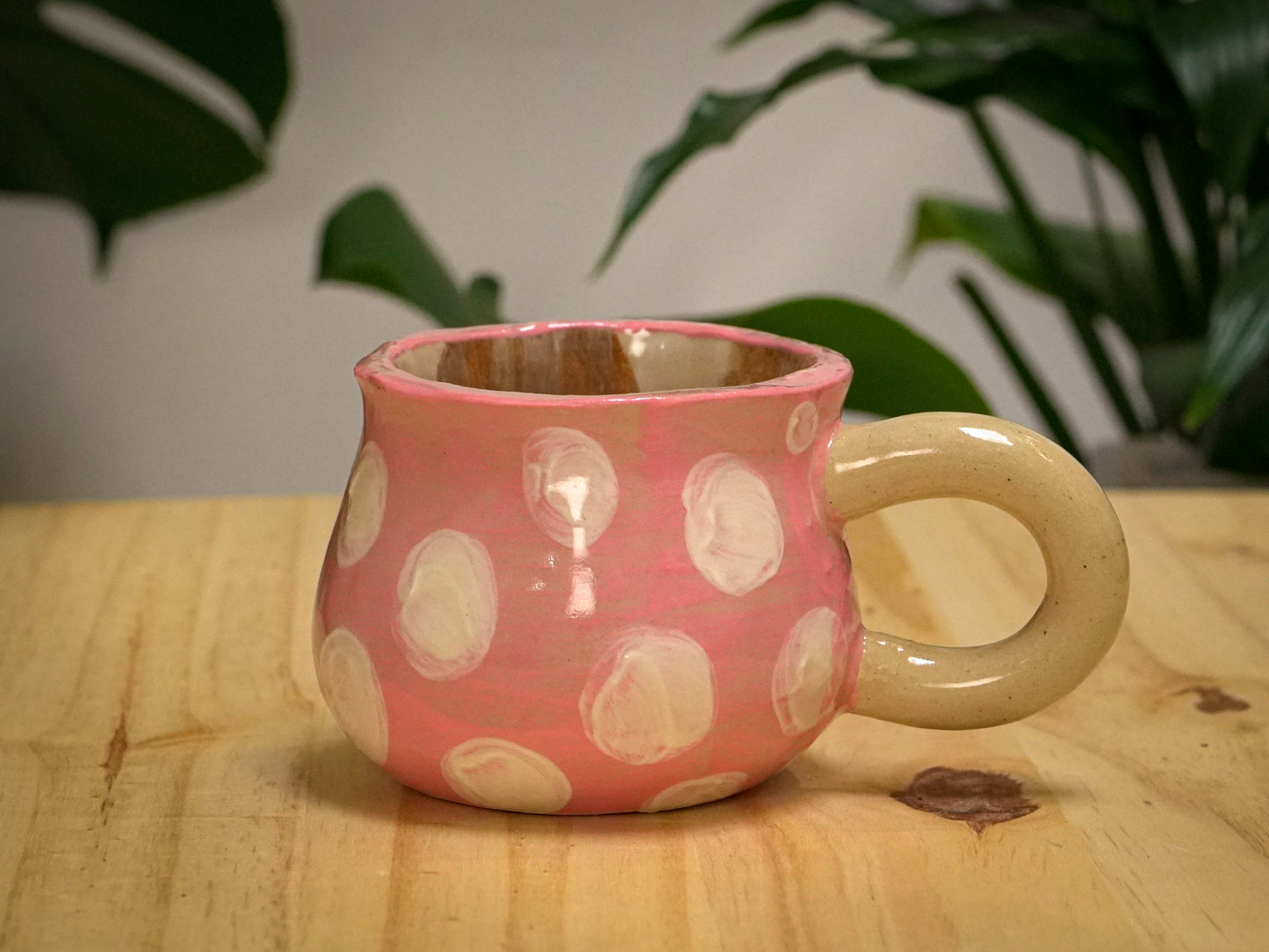 Ceramic Hand-built Mushroom Mug