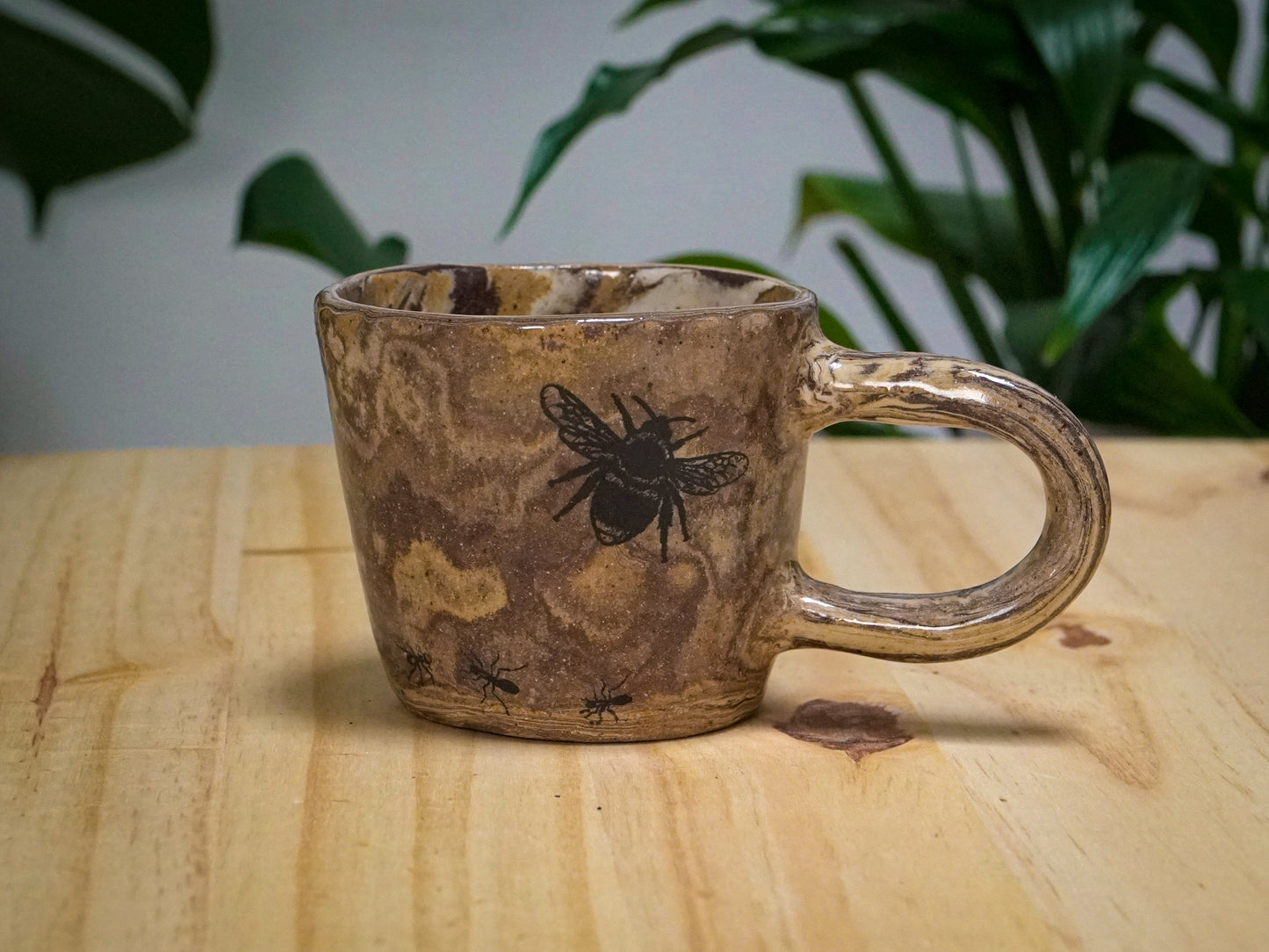 Ceramic Marbled Insect Mug