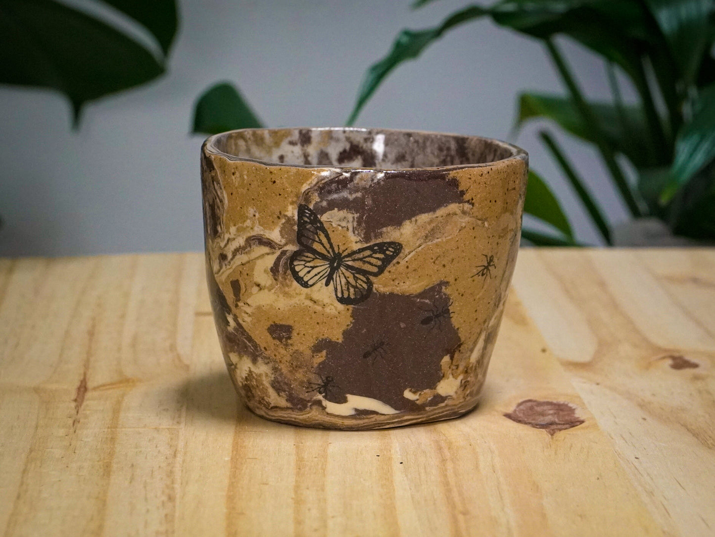 Ceramic Marbled Insect Mug