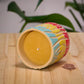 Ceramic Candle Holder With Beeswax Candle